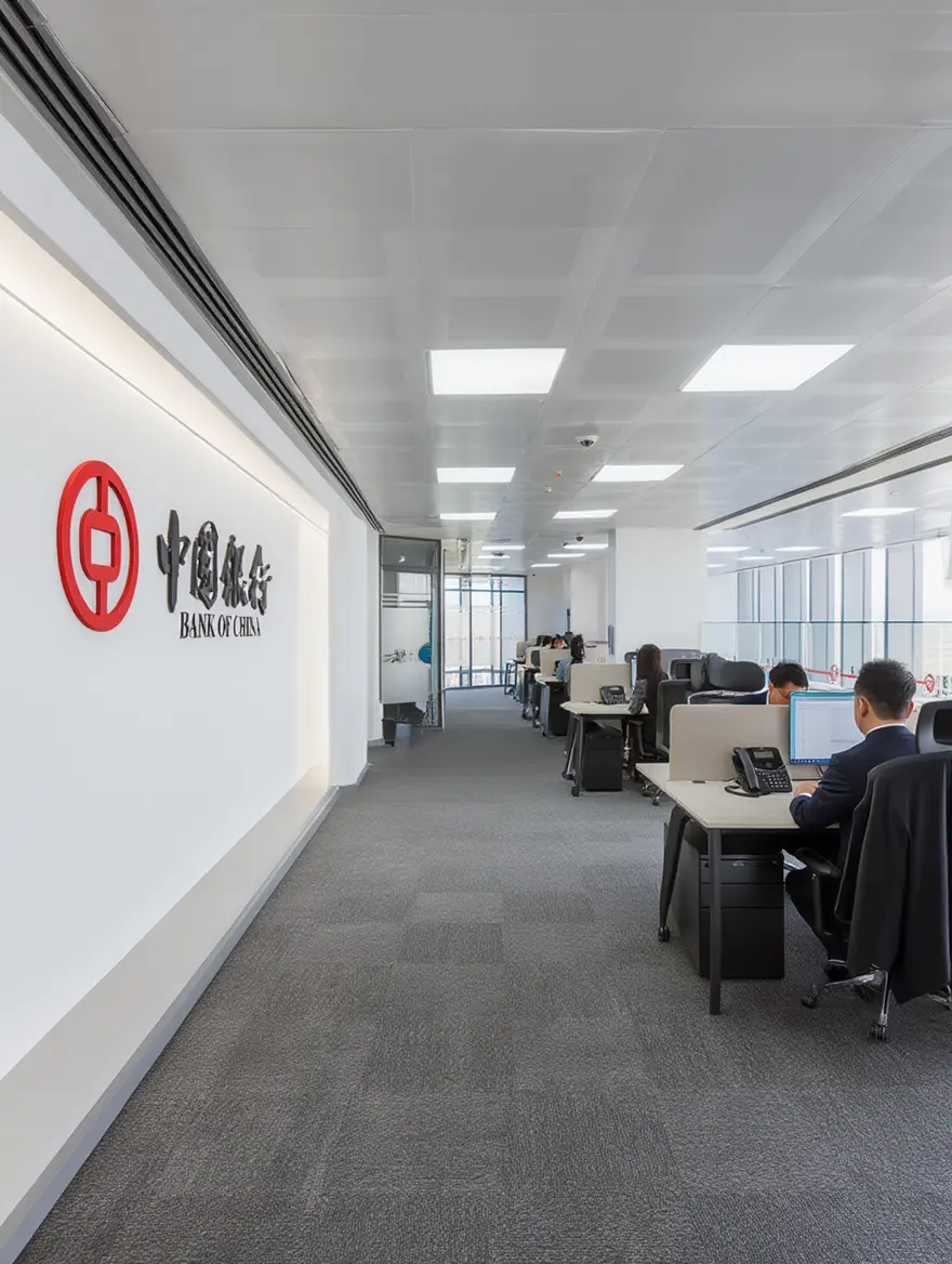 Açık ofis ve logo duvarı